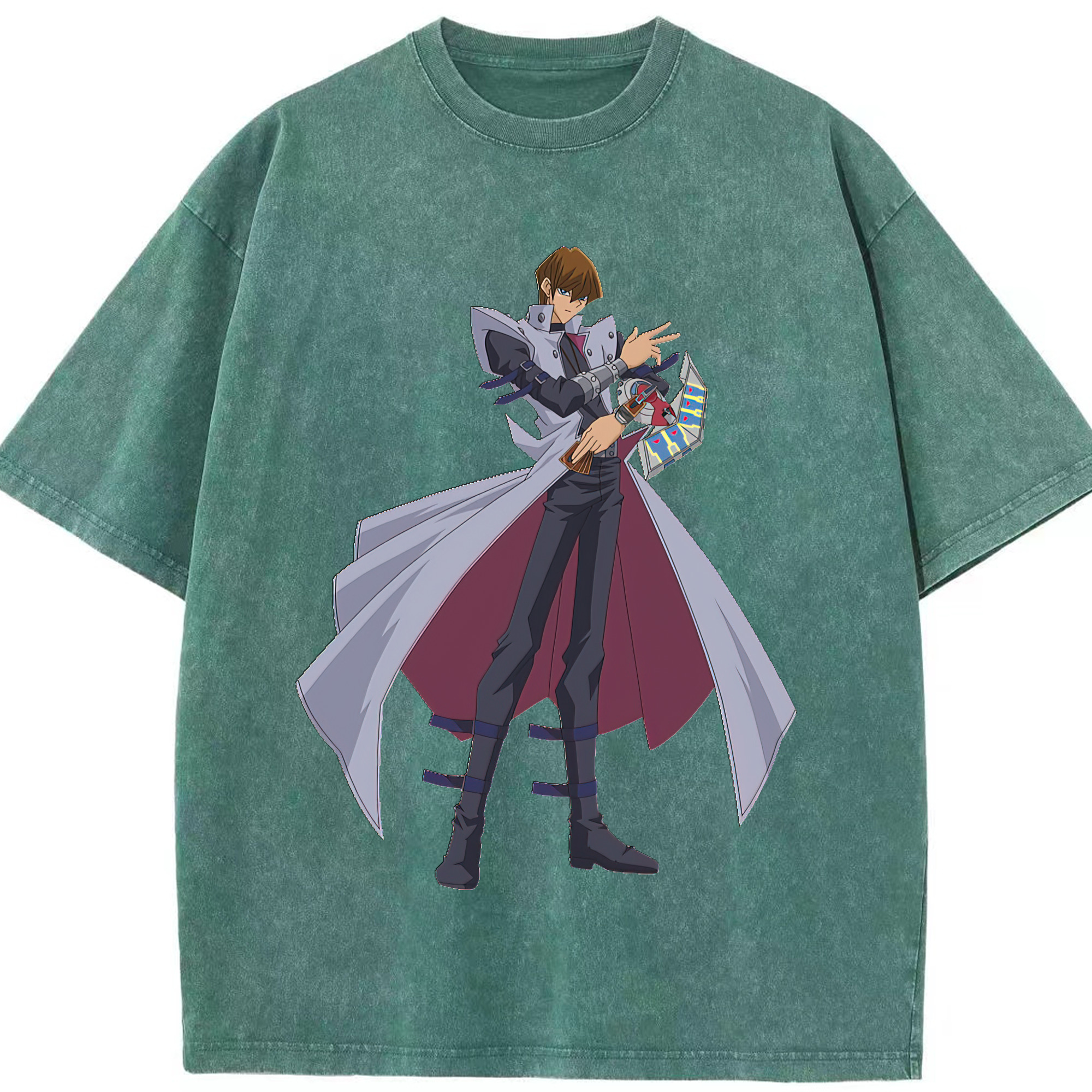 （画像用） 遊☆戯☆王 Yu-Gi-Oh! 綿100% ヴィンテージ風 半袖Tシャツ（フロントプリント）